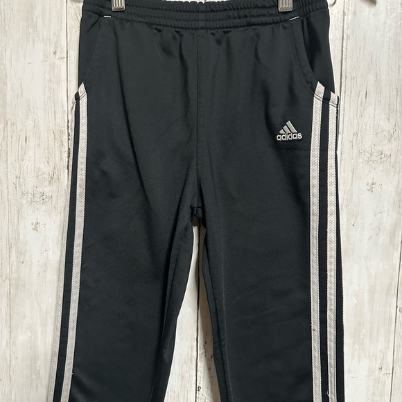 Adidas Black Joggers with White Stripes Size M - Picture 3 of 5